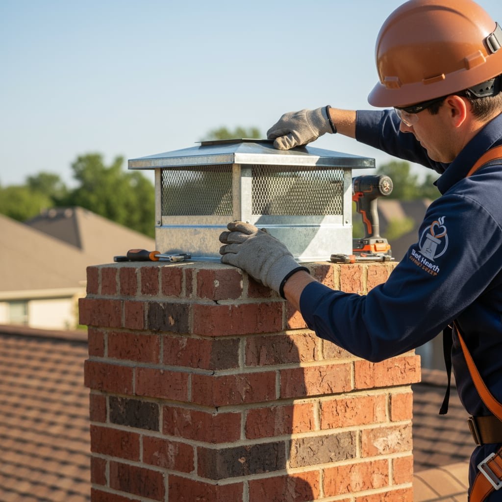 Boston Chimney Cap Installation